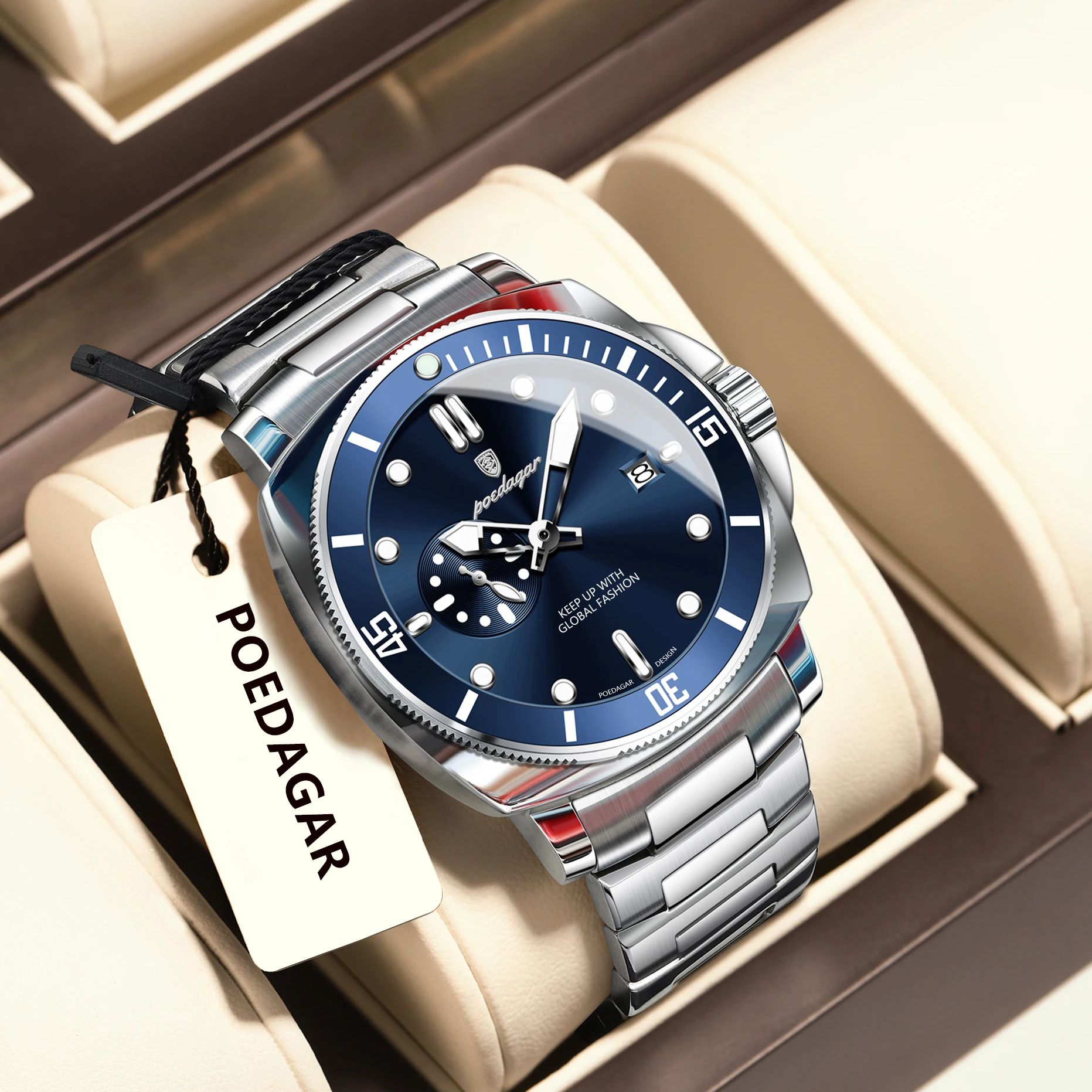POEDAGAR Top Fashion Luxury Wa - Luxury Watch Zone review and price