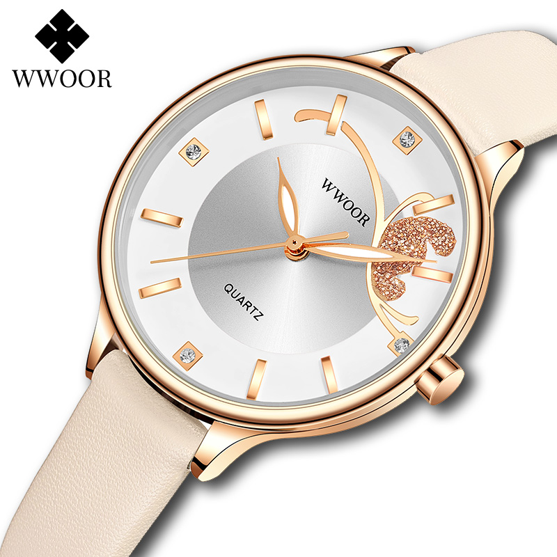 WWOOR Luxury Women's Watch Qua - Luxury Watch White review and price