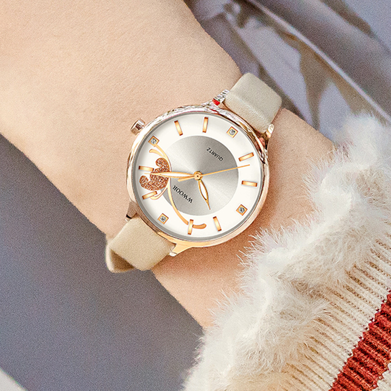 WWOOR Luxury Women's Watch Qua - Luxury Watch White review and price