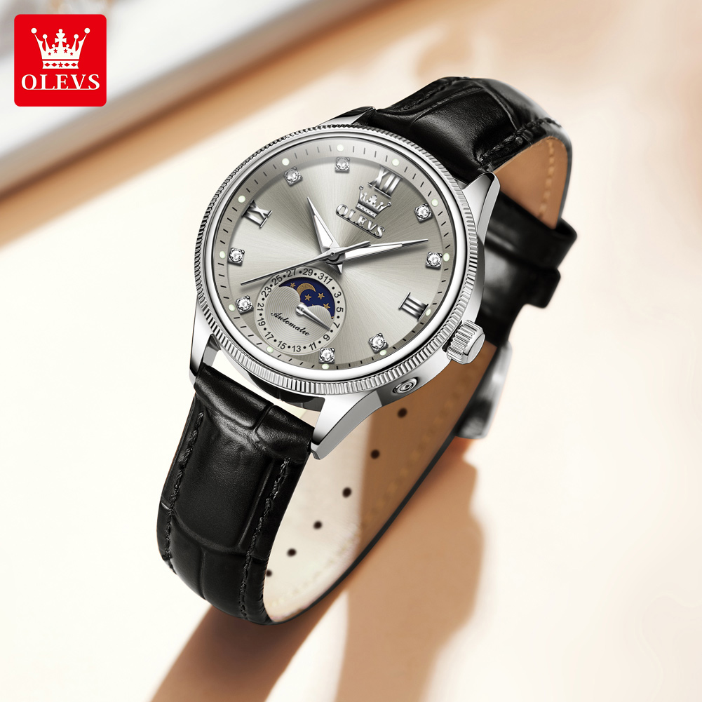 OLEVS Moon Phase Fashion Women - Luxury Watch Time review and price