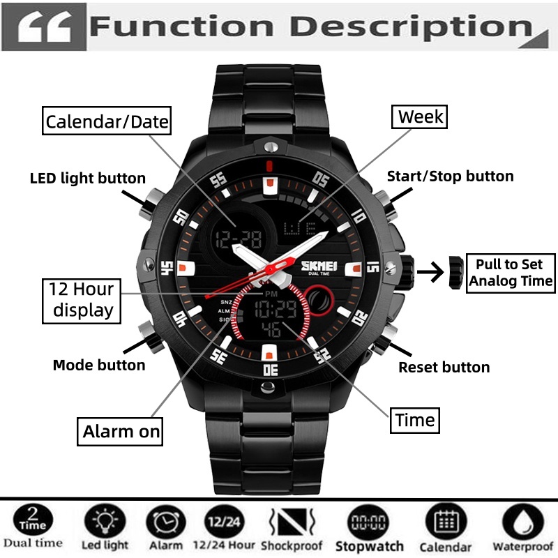 SKMEI 2016 New Watches Men Lux - Luxury Watch Zone review and price