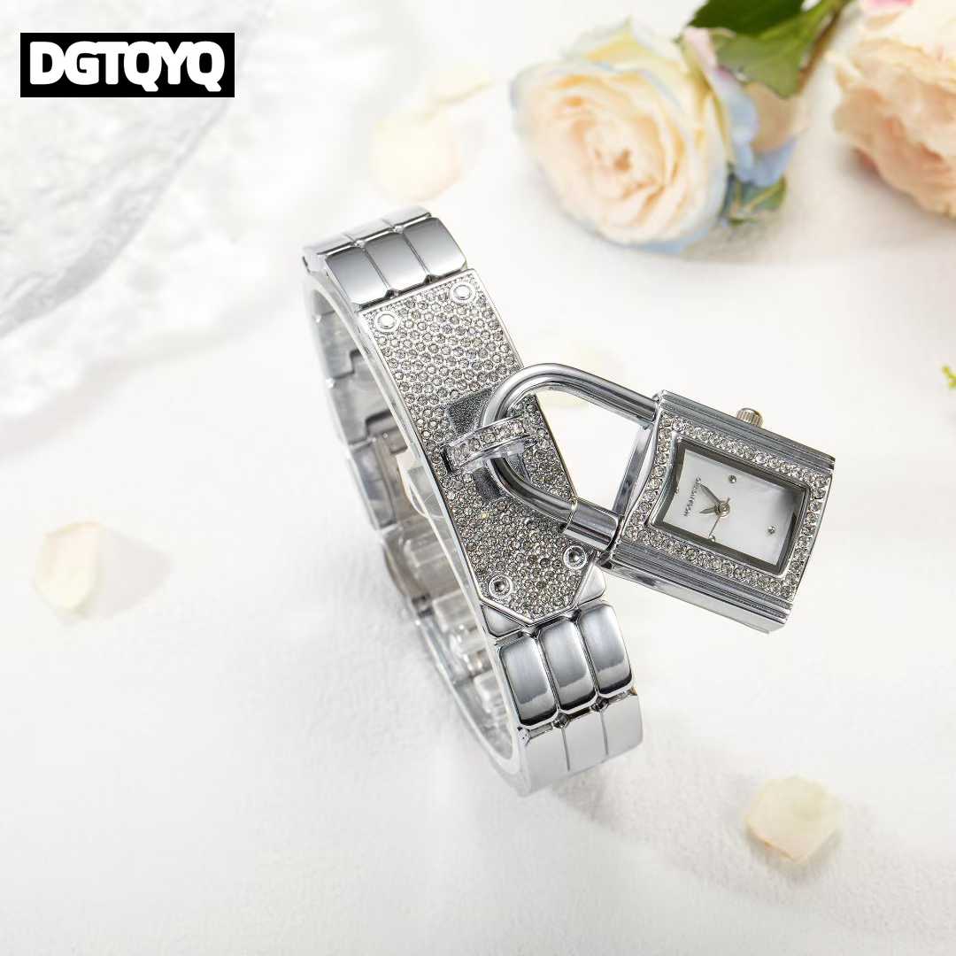 Ladies Sliver Detachable Lock  - Luxury Watch Arabic review and price