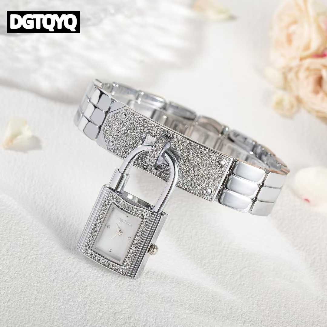 Ladies Sliver Detachable Lock  - Luxury Watch Arabic review and price