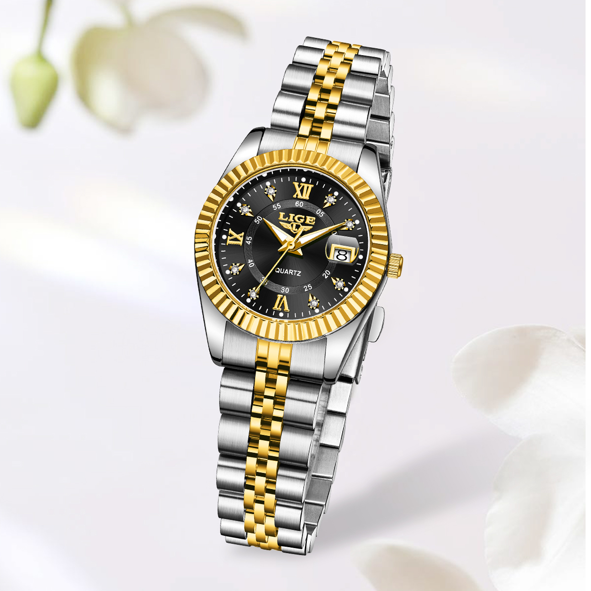 LIGE Fashion Elegant Women's Q - Luxury Watch Display Case review and price