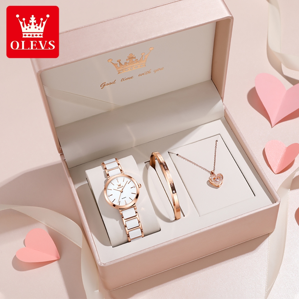OLEVS Women Watch 5877 Luxury  - Luxury Watch Display Case review and price