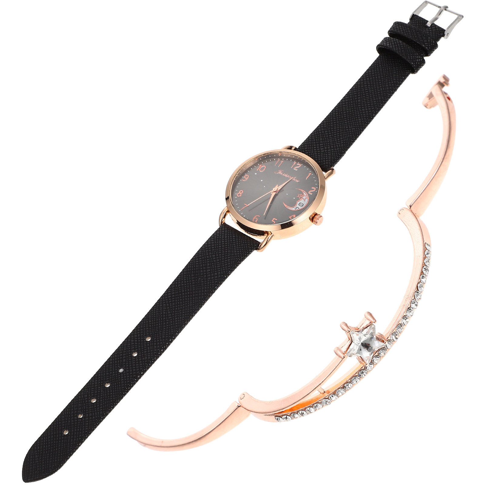 1Set Elegant Star Moon Women W - Luxury Watch White review and price
