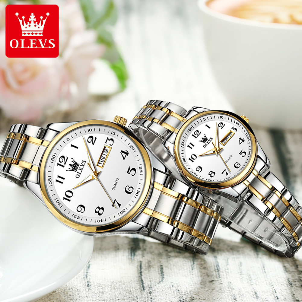OLEVS New Fashion Couple Watch - Luxury Watch Wallpaper review and price