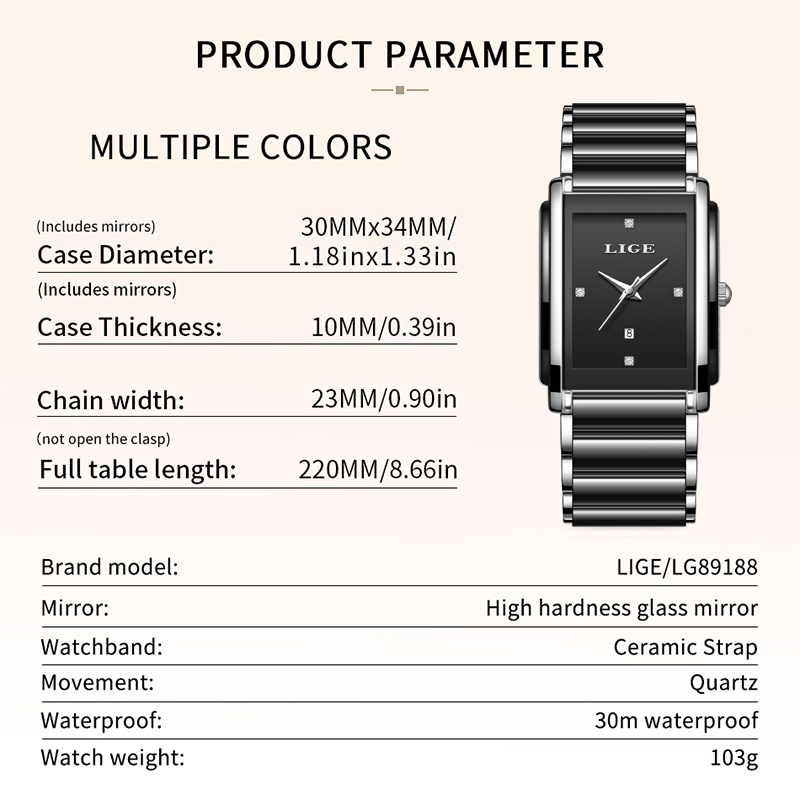 LIGE New Luxury Women Watches  - Luxury Watch Display Case review and price