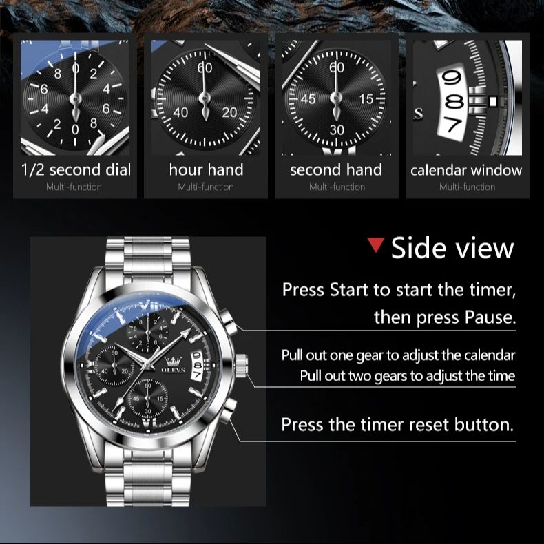 OLEVS 2987 Original Men Watch  - Luxury Watch Time review and price