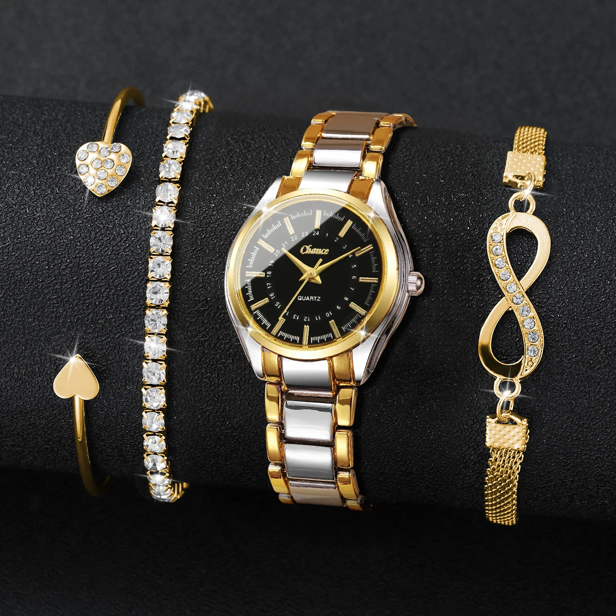 4PCS Elegant Women Watches Bra - Luxury Watch Display Case review and price
