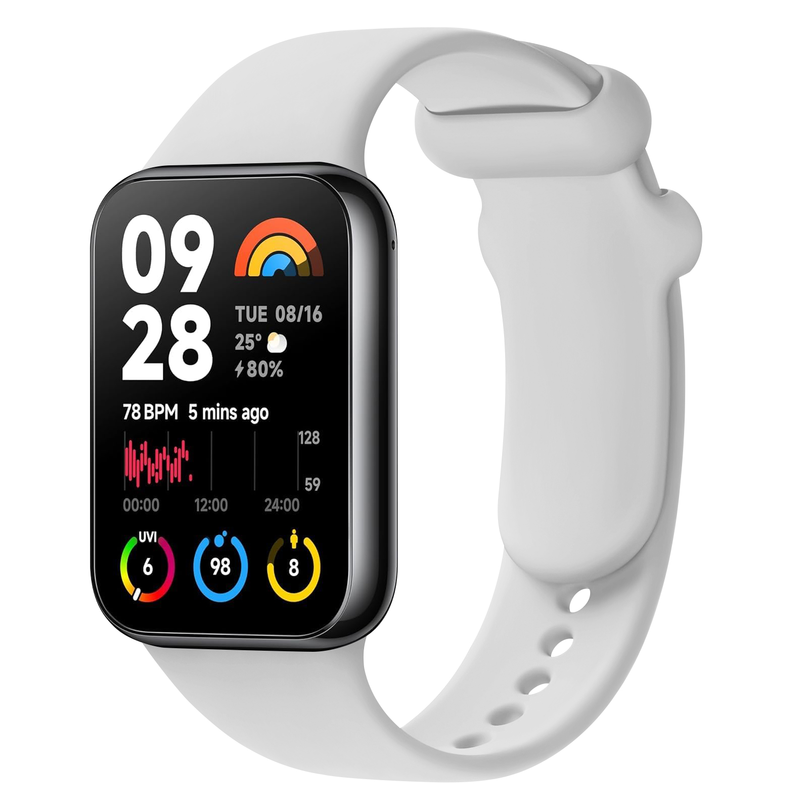 Silicone Strap For Xiaomi Mi S - Xiaomi Luxury Watch review and price