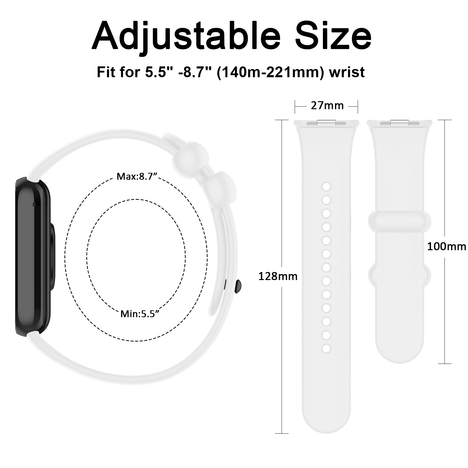 Silicone Strap For Xiaomi Mi S - Xiaomi Luxury Watch review and price