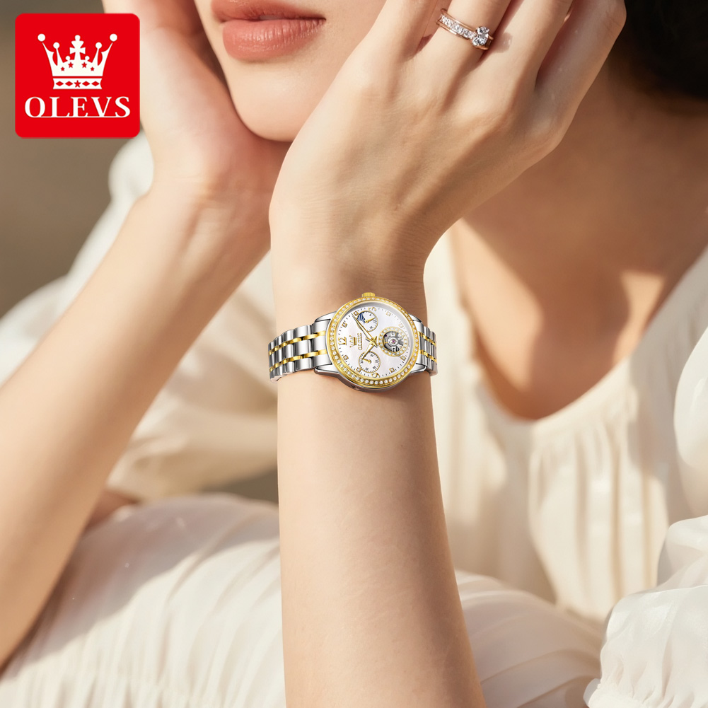 OLEVS Automatic Watch For Wome - Luxury Watch White review and price