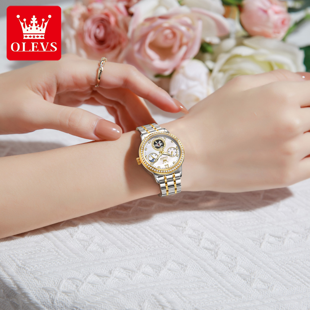 OLEVS Automatic Watch For Wome - Luxury Watch White review and price