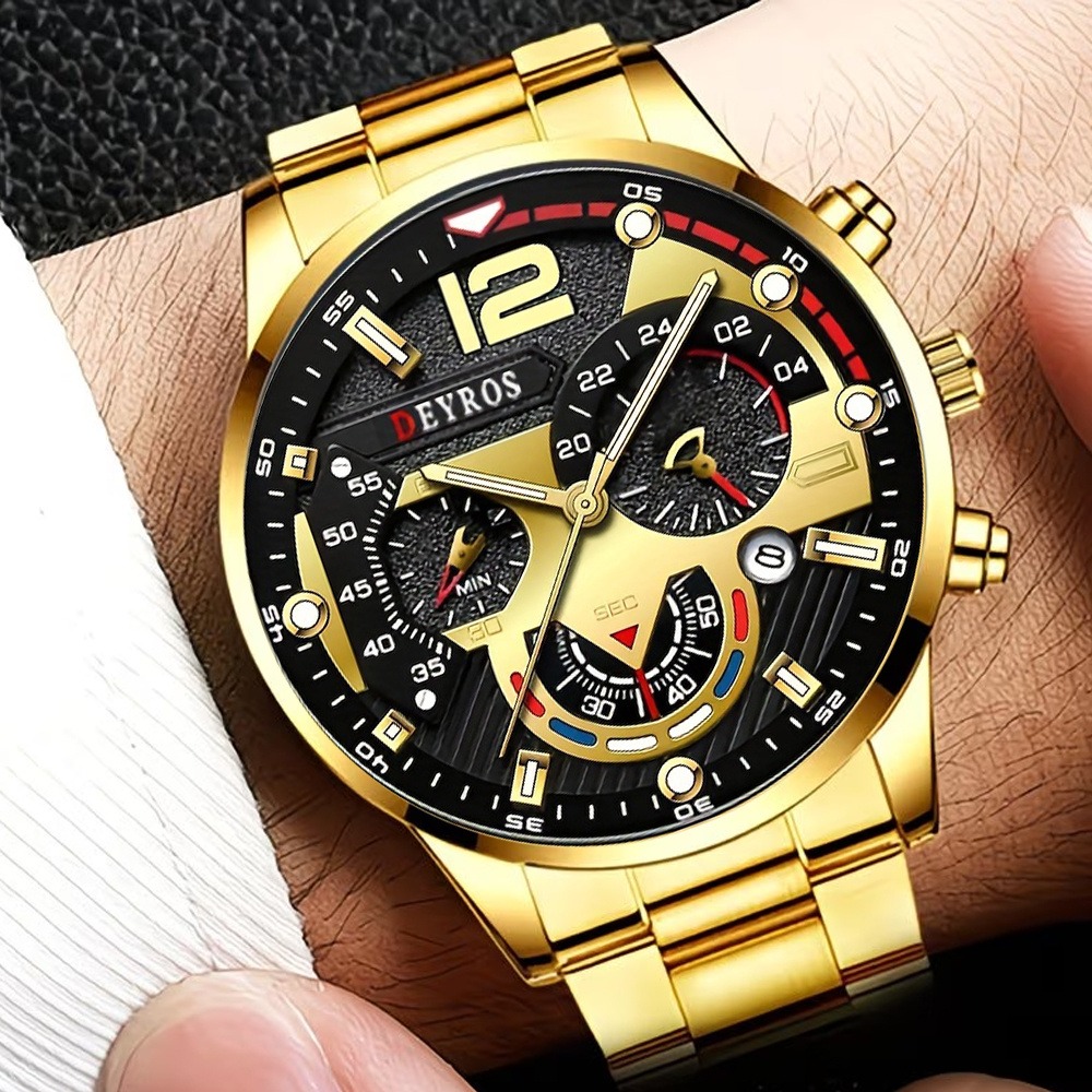 4pcs/set Men's Watch and Trian - Watch Triangle Luxury review and price