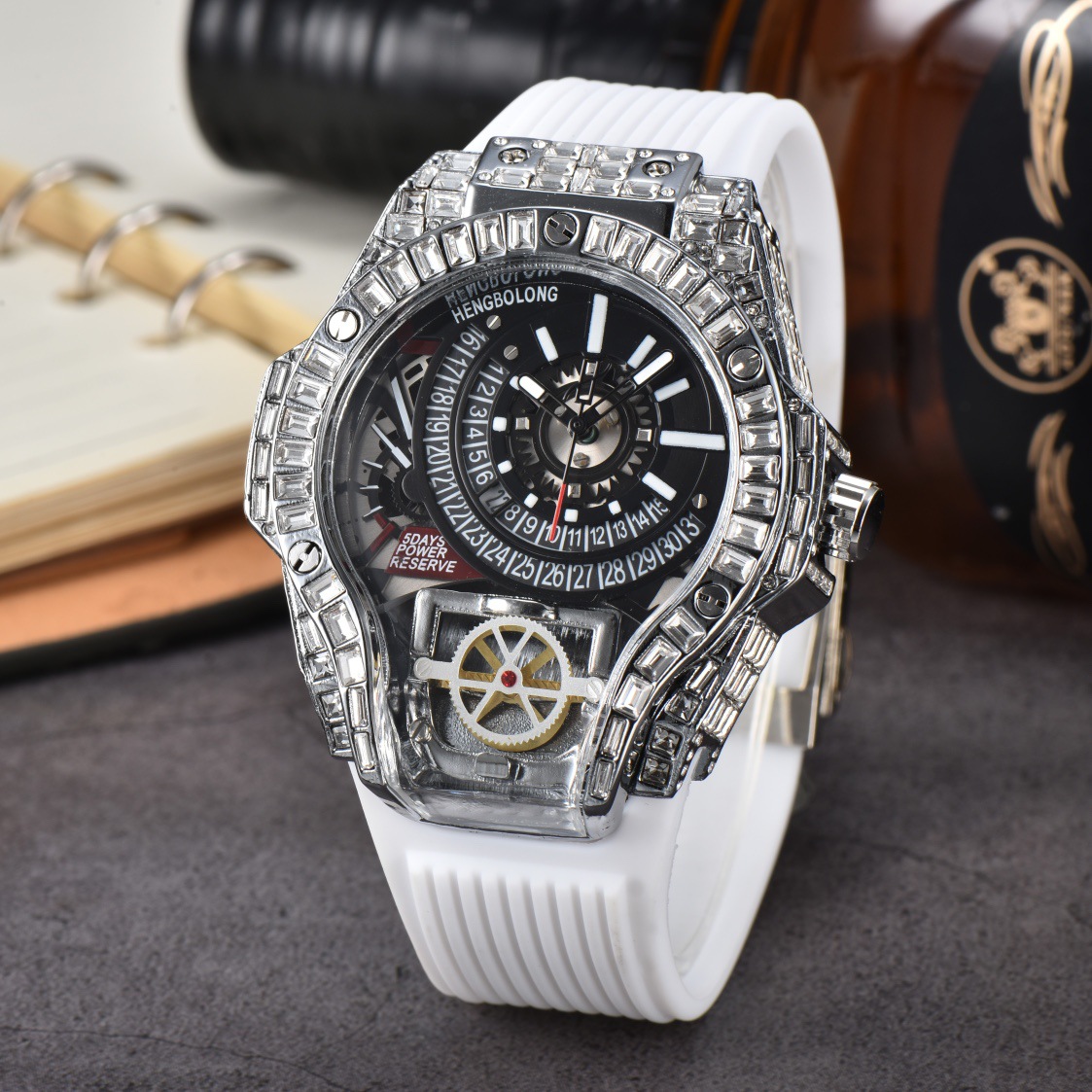 Full diamond Case Business Lux - Luxury Watch Arabic review and price