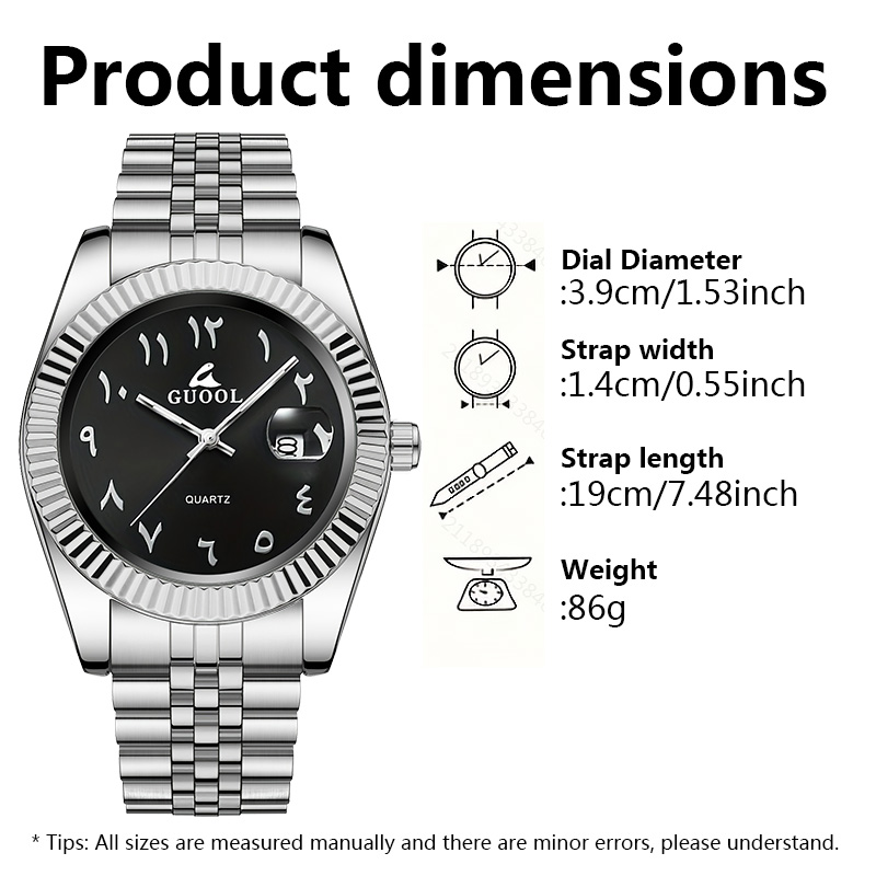 New Hot-Selling Men's Stainles - Luxury Watch Arabic review and price
