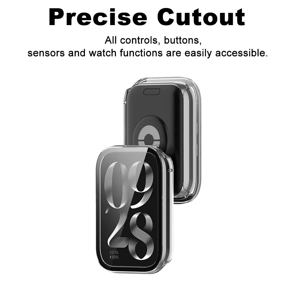 Glass+Case For Xiaomi Mi Band  - Xiaomi Luxury Watch review and price