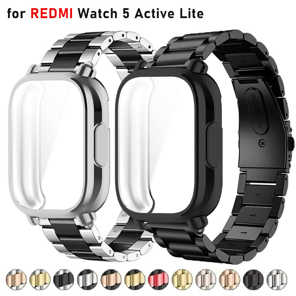 Case+Luxury Metal Strap For Re - Xiaomi Luxury Watch review and price