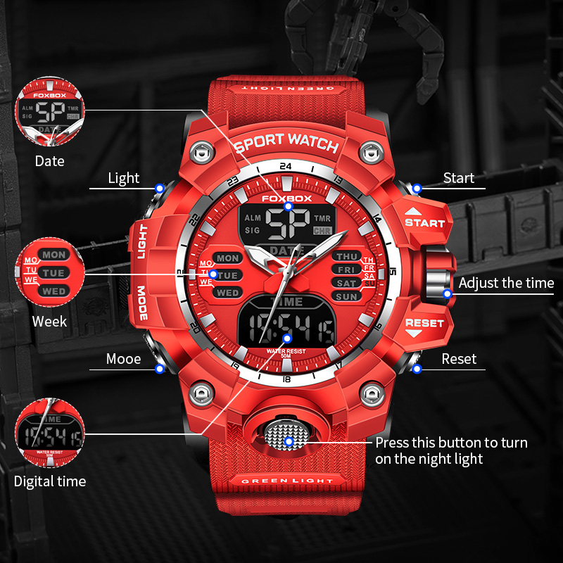 FOXBOX Military Watch for Men  - Luxury Watch Zone review and price