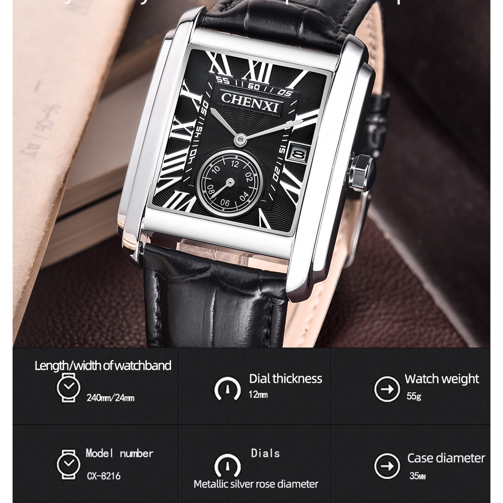 CHENXI 8216 Fashion Classic Sq - Luxury Watch Manufacturers review and price
