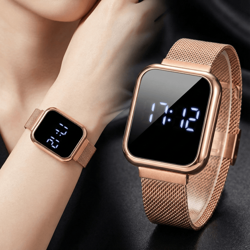 Fashion Rectangle Digital Watc - Luxury Watch Wallpaper review and price