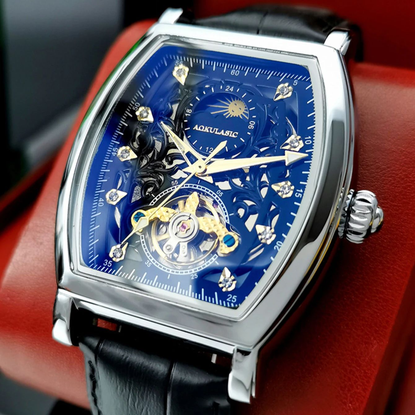 AOKULASIC Tourbillon Iced Out  - Luxury Watch Arabic review and price