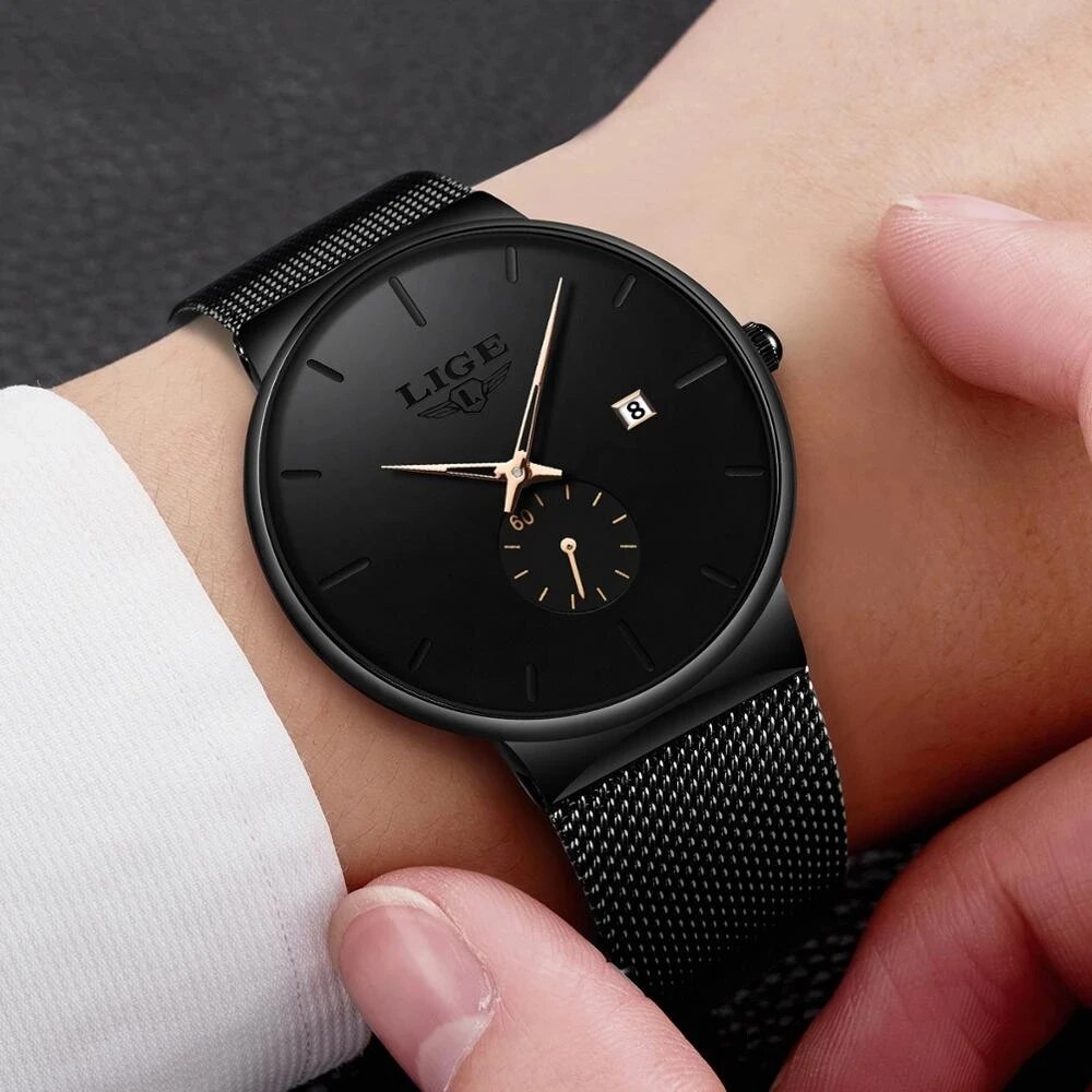 LIGE Fashion Mens Watches Top  - Luxury Watch Manufacturers review and price