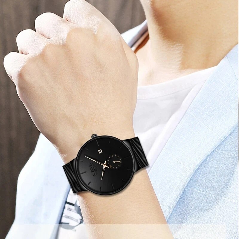 LIGE Fashion Mens Watches Top  - Luxury Watch Manufacturers review and price
