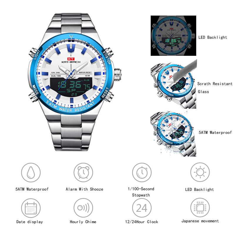 KAT-WACH men's quartz wristwat - Luxury Watch Time review and price