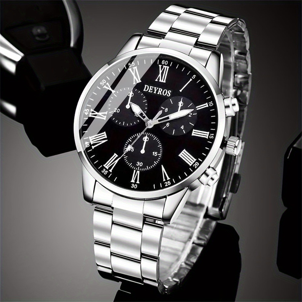 4pcs/set Men's Watch and Trian - Watch Triangle Luxury review and price