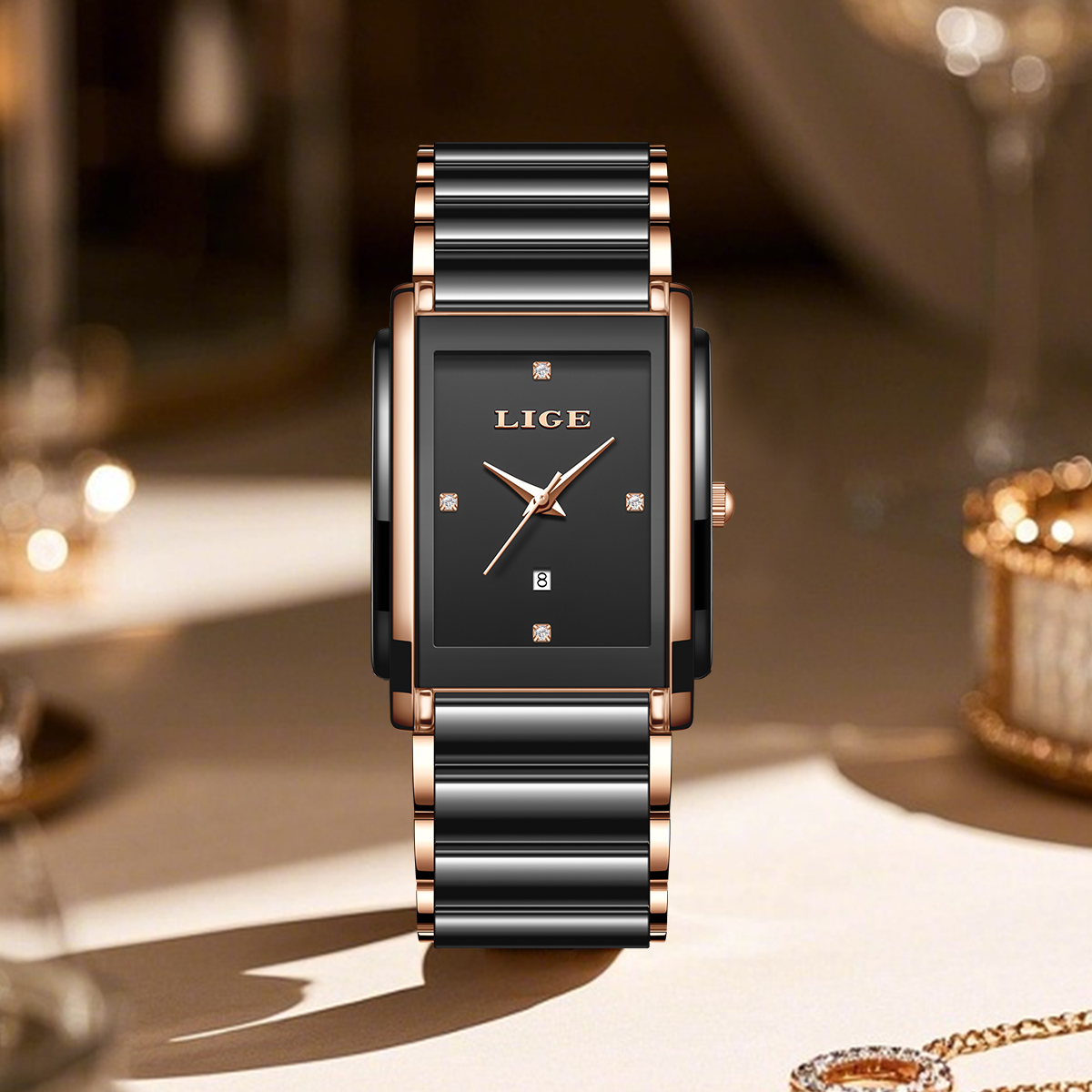 LIGE Fashion Elegant Women's W - Luxury Watch Display Case review and price
