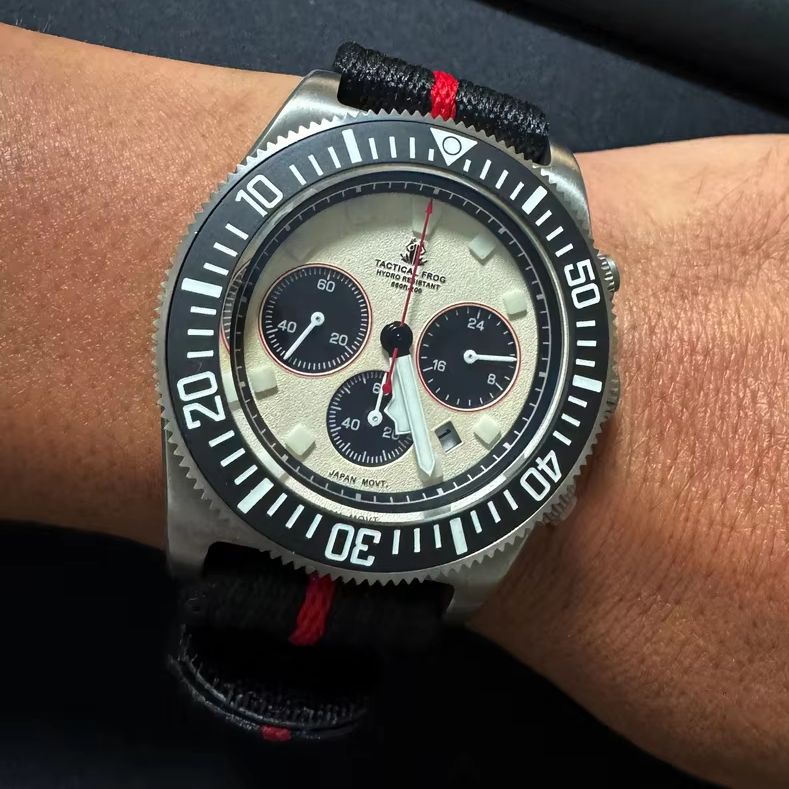 Tactical Frog Men Chronograph  - Titanium Sport Watch review and price