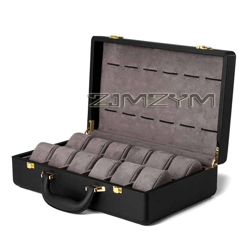 12 Slots Watch Box Mens Watche - Luxury Watch Display Case review and price