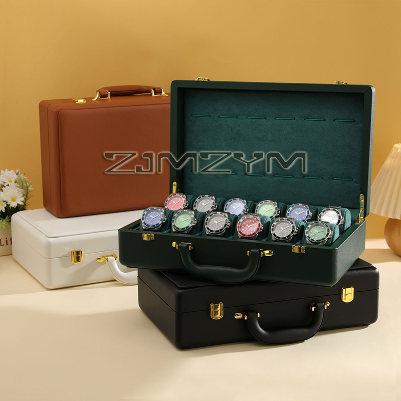 12 Slots Watch Box Mens Watche - Luxury Watch Display Case review and price