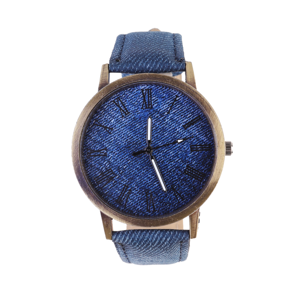 Navy Canvas Pattern Quartz Wri - Luxury Watch White review and price
